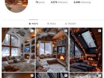 4K Tiny Houses Interior Instagram Account for sale