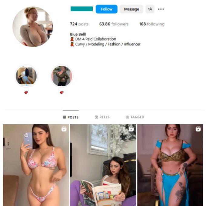 60K Girls Models Instagram Account for sale