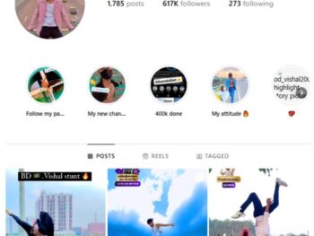 610K Parkour Flips Instagram Account for sale