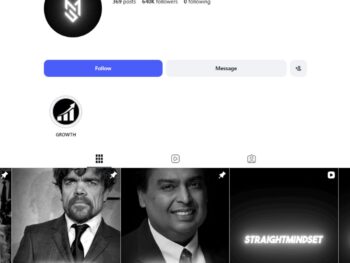 640K Success Motivation Instagram Account for Sale