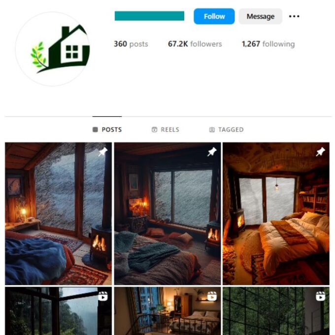 65K Home Decor Interior Instagram Account for sale
