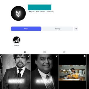 660K Success Motivation Instagram Account for Sale