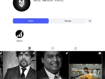 660K Success Motivation Instagram Account for Sale