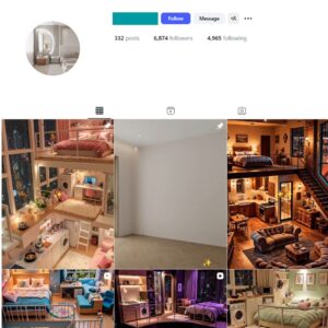 6K Interior Luxury Home Instagram Account for Sale