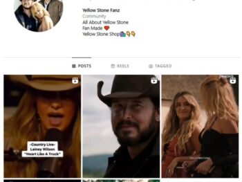 7K Yellowstone TV Show Instagram Account for sale