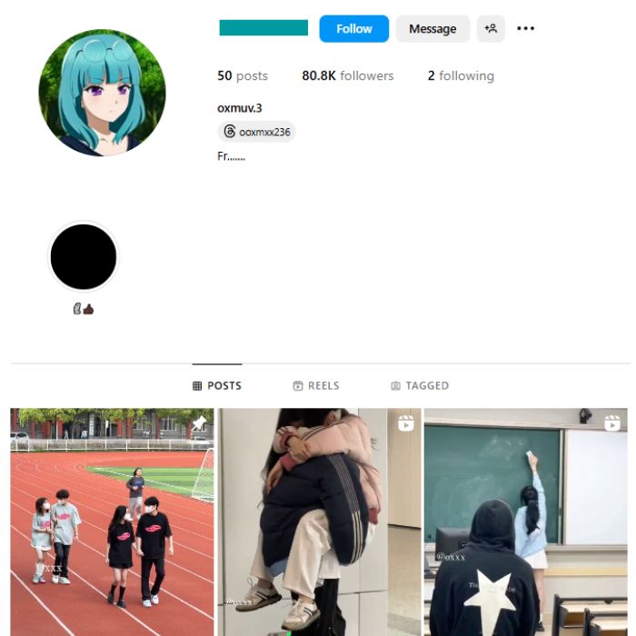 80K Korean Couple Relationship Instagram Account for sale