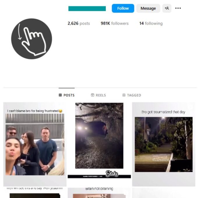 980K Funny Videos Memes Instagram Account for sale