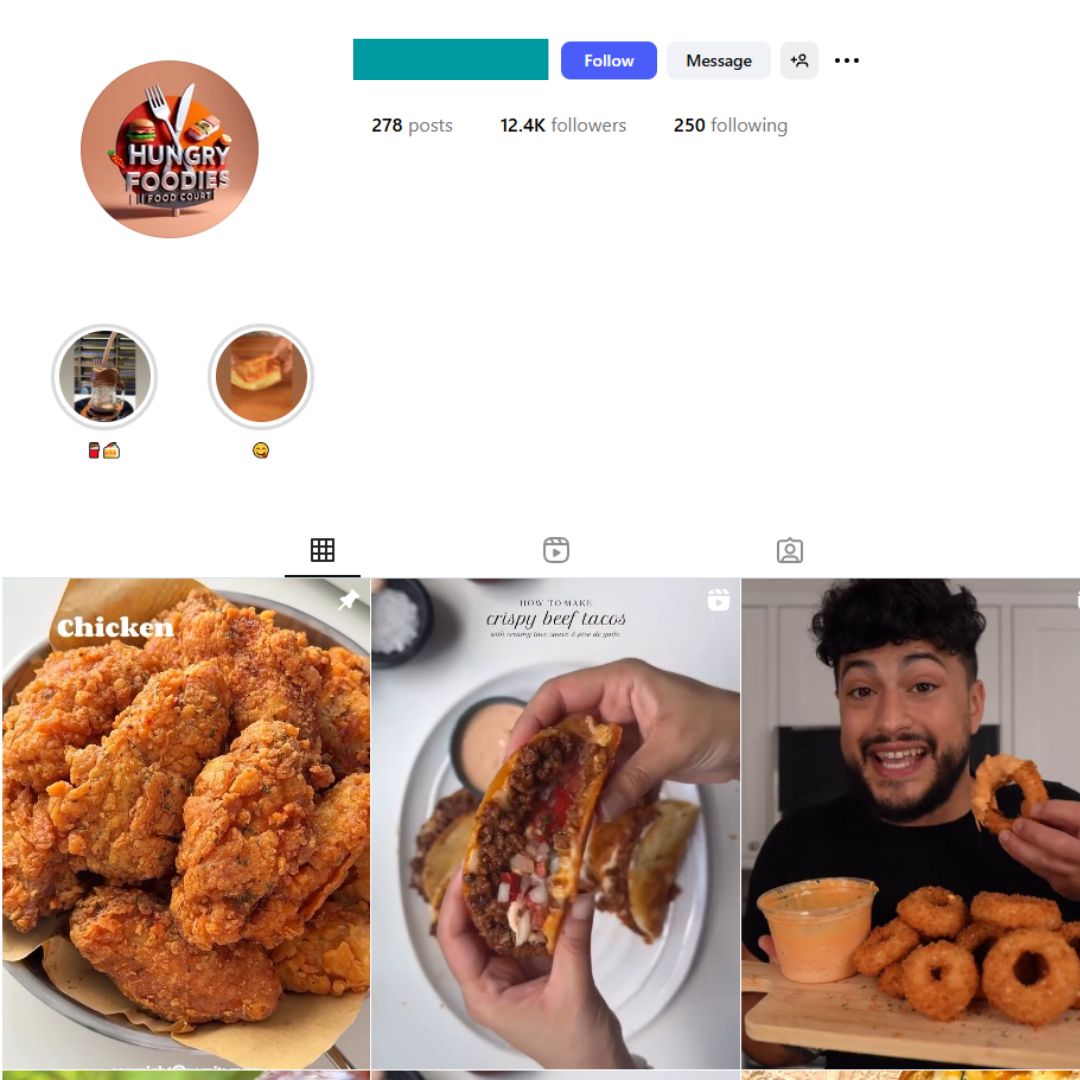 10K Food Cuisine Instagram Account for Sale 10K Food Cuisine Instagram Account for Sale