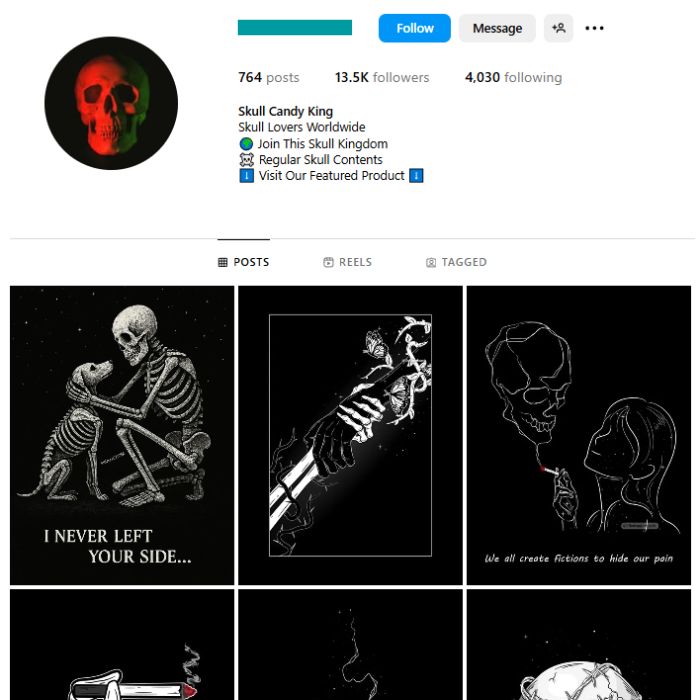 13K Dark Quotes Instagram Account for sale