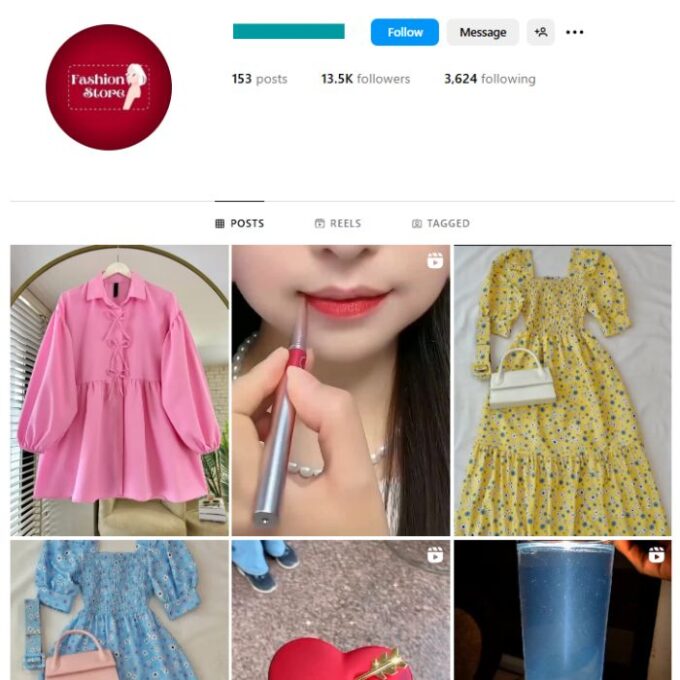 13K Fashion Dresses Instagram Account for sale