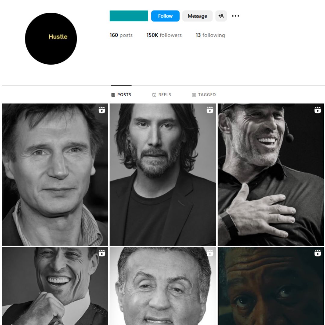 150K Motivation Success Mindset Instagram Account for Sale