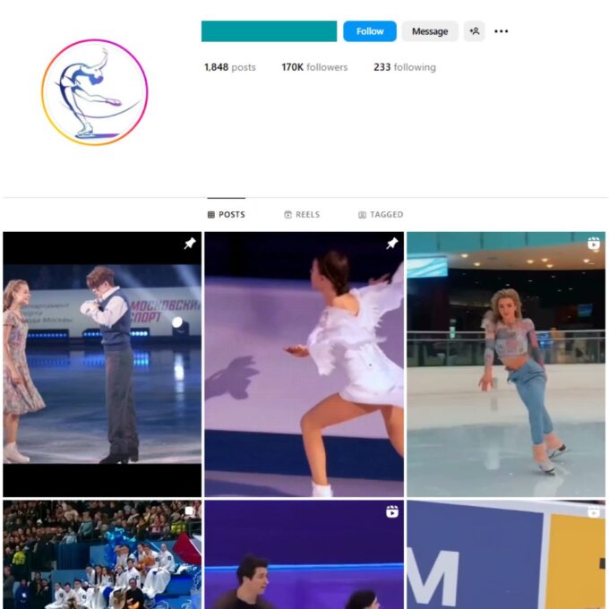 170K Figure Skating Instagram Account for Sale