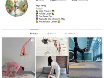 1K Fitness Yoga Instagram Account for sale