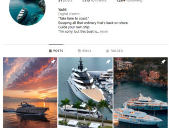 1K Millionaire Yacht Instagram Account for sale