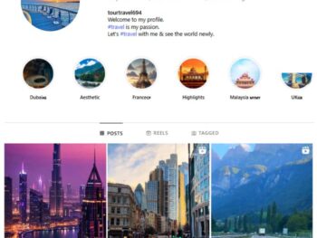 1K Travel Modern Cities Instagram Account for sale