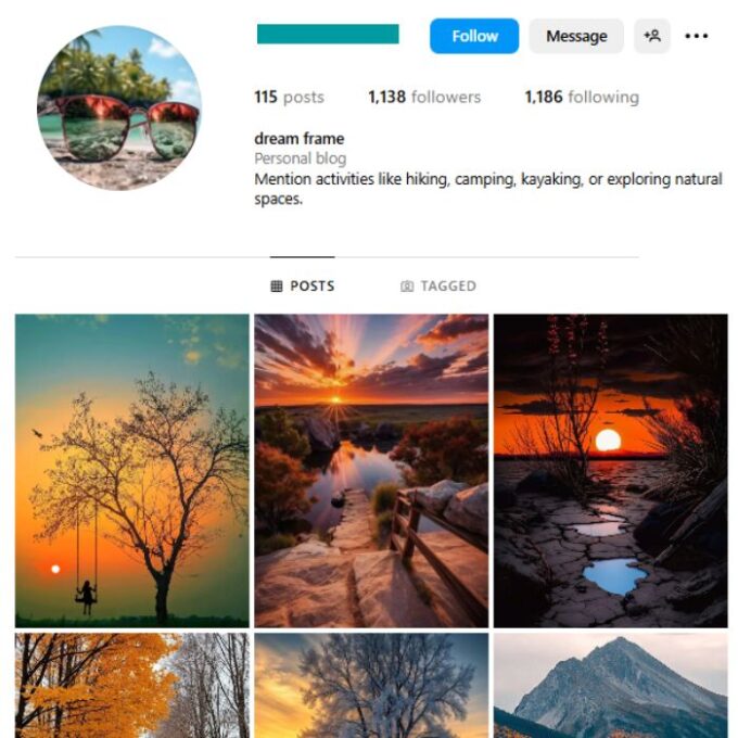 1K Travel Photography Instagram Account for sale