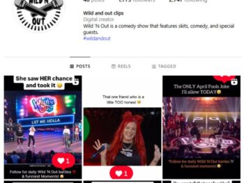 1K Wild 'N Out Show Instagram Account for sale