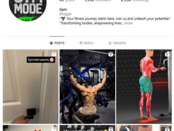 1K Workout Bodybuilding Instagram Account for sale