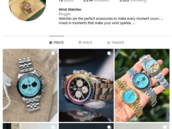 2K High End Watches Instagram Account for sale