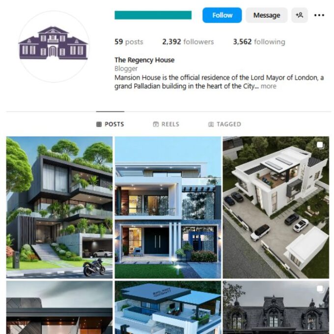 2K Luxury Villas Instagram Account for sale