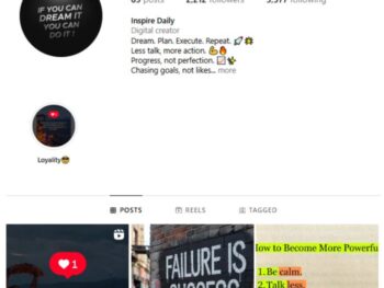 2K Motivational Quotes Instagram Account for sale