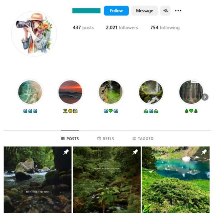 2K Nature Photography Instagram Account for sale
