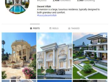 2K Real Estate Mansions Instagram Account for sale