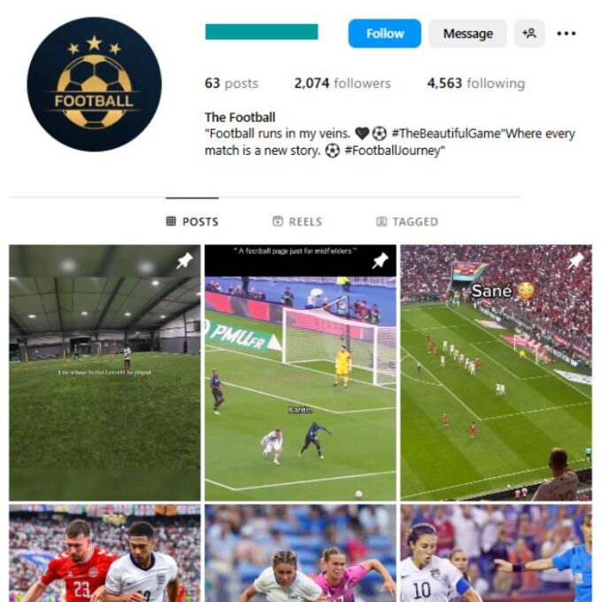 2K Sports Football Instagram Account for sale