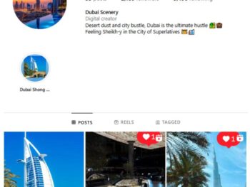 2K Travel Dubai Instagram Account for sale