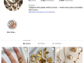 2K Women's Jewelry Instagram Account for sale