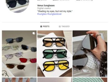 2K Women's Sunglasses Instagram Account for sale