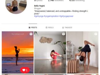 2K Yoga Health Instagram Account for sale