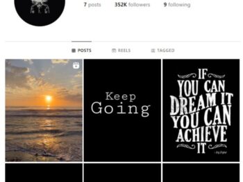 350K Motivation Quotes Instagram Account for sale