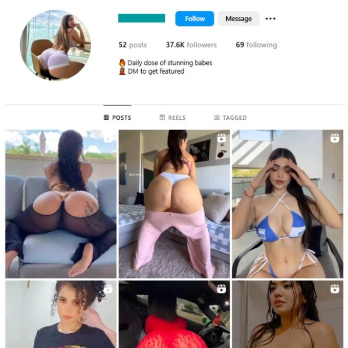37K Girls Models Instagram Account for sale