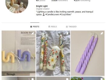 3K Candles Aesthetic Instagram Account for sale