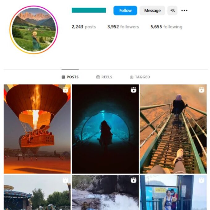 3K Travel Adventure Instagram Account for sale