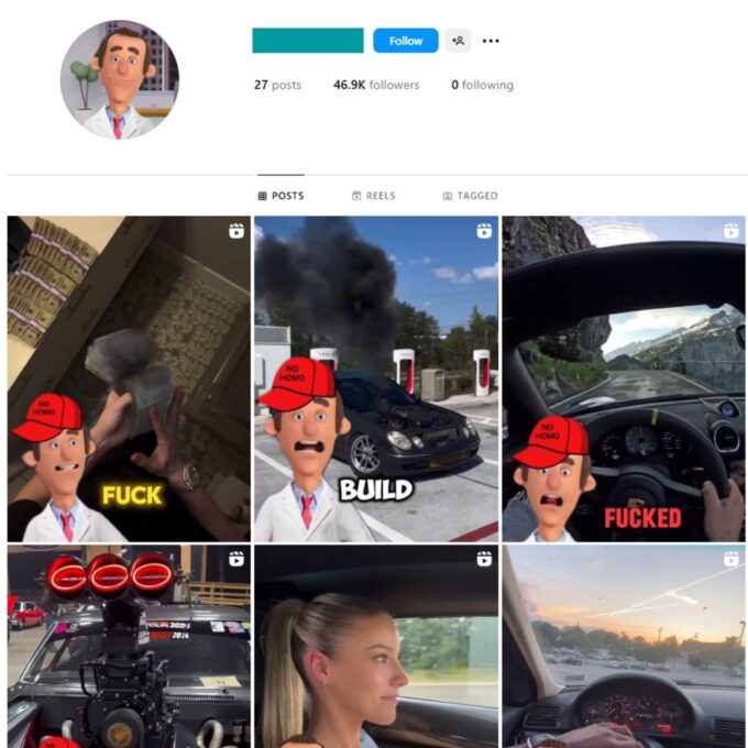 45K Car Mechanics Instagram Account for Sale