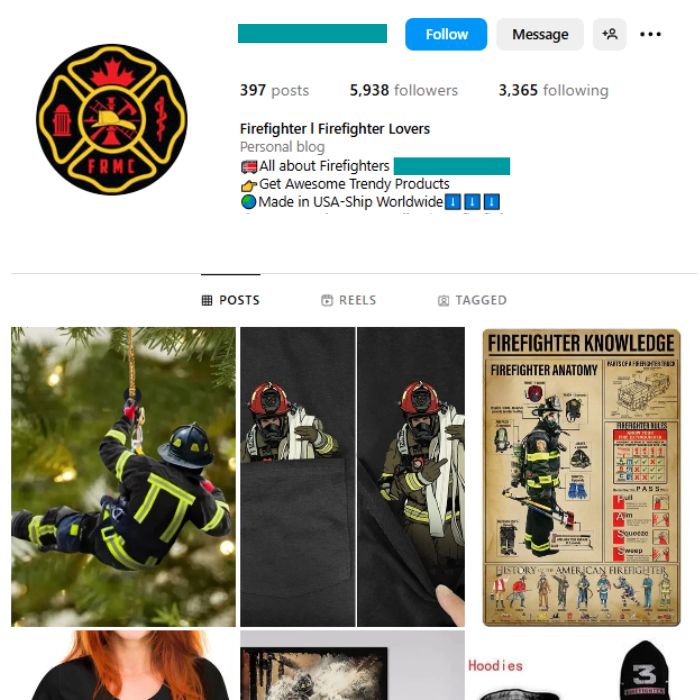 5K Firefighter Rescue Instagram Account for sale