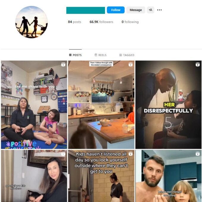 65K Kids Parenting Instagram Account for Sale