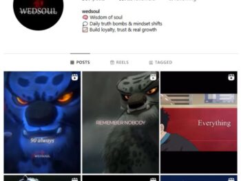 85K Motivation Mindset Instagram Account for sale