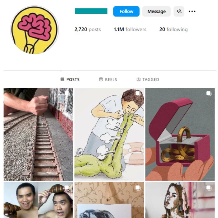 1.1M Creative Art DIY Instagram Account for sale