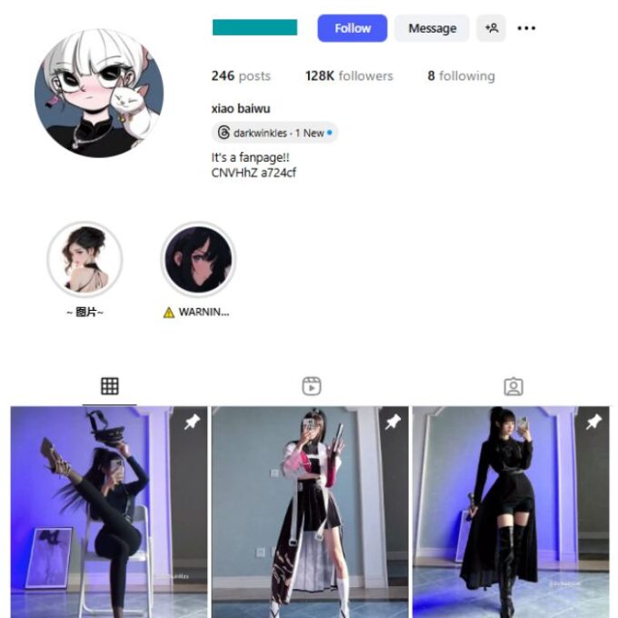 120K Fashion & Cosplay Instagram Account for sale