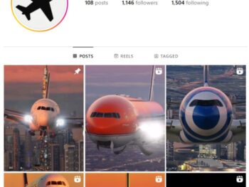 1K Aviation Airplanes Instagram Account for sale