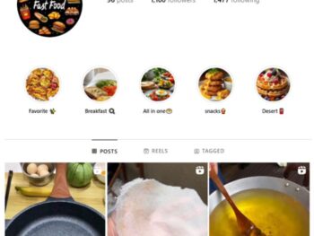 1K Food Nutrition Instagram Account for sale