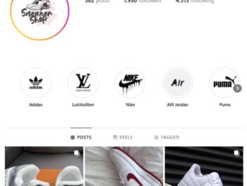 1K Nike Sneakers Instagram Account for sale