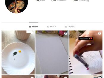 1K Sketching Paintings Instagram Account for sale