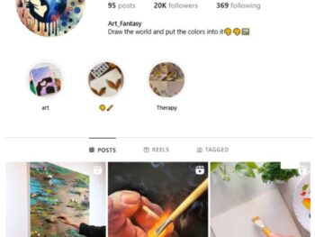 20K Paintings Art Instagram Account for sale