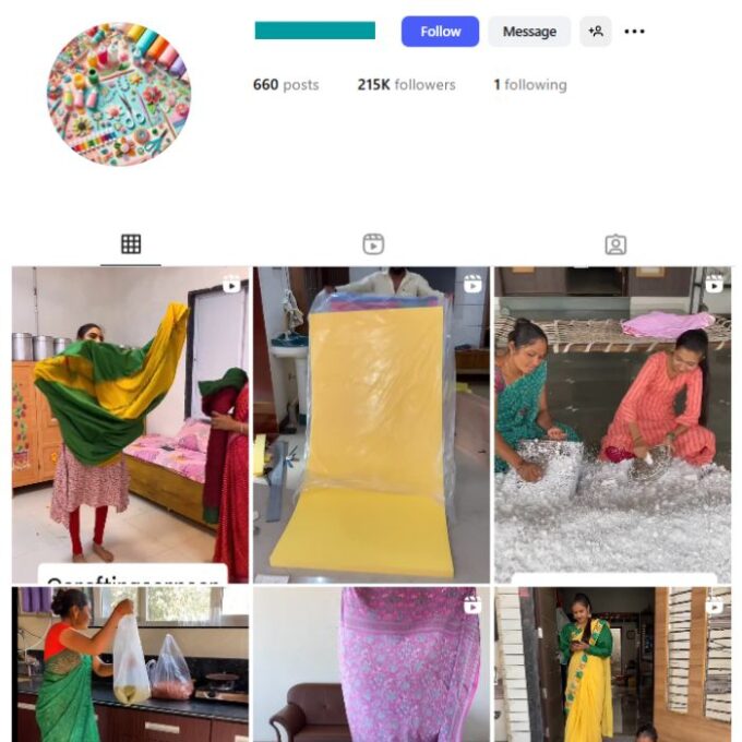210K DIY Handicraft Instagram Account for sale