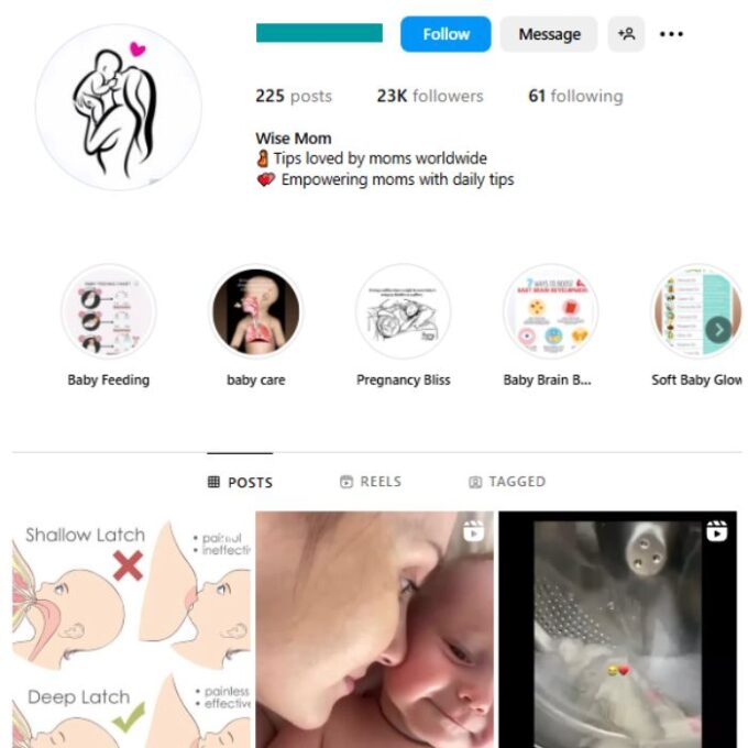 23K Kids Babies Instagram Account for sale