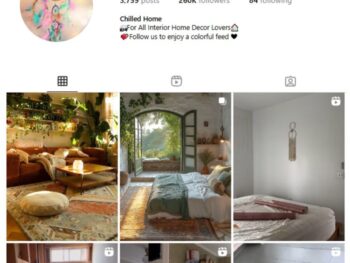 260K Interior Home Decor Instagram Account for sale